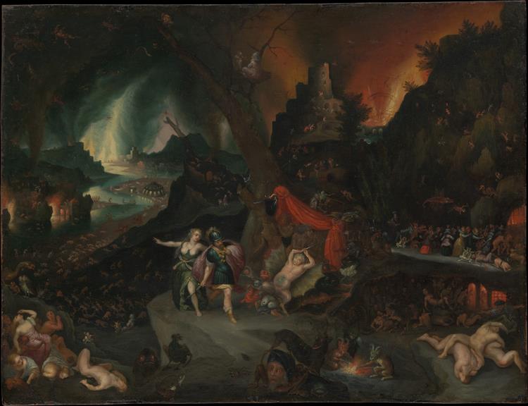 Aeneas and the Sibyl in the Underworld - Jan Brueghel the Younger