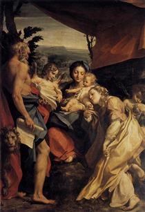 Madonna with St. Jerome (The Day) - Antonio da Correggio