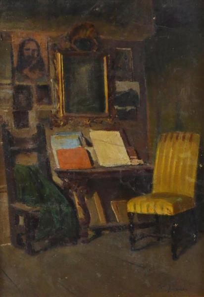 The Painter's Studio - Domenico Induno