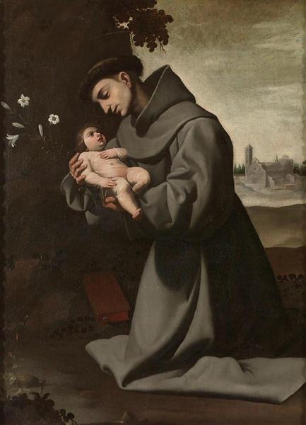 Saint Anthony of Padua with the Infant Christ' - Francisco de Zurbarán