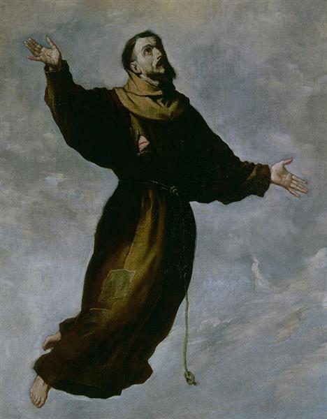The Levitation of Saint Francis - Francisco de Zurbaran