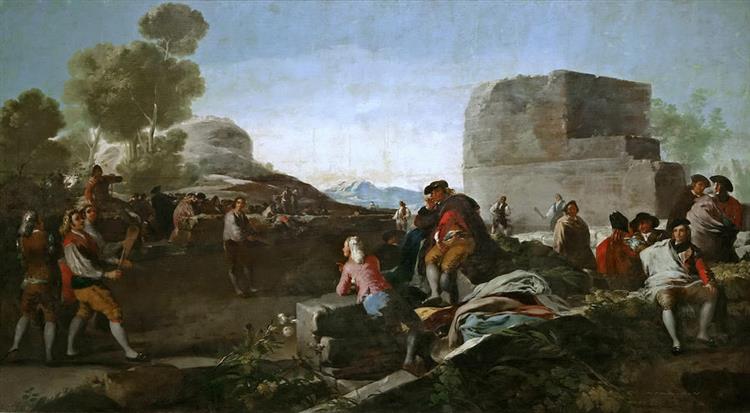 The Game of Pelota - Francisco Goya