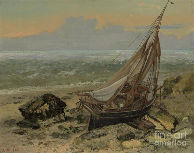 The Fishing Boat - Гюстав Курбе