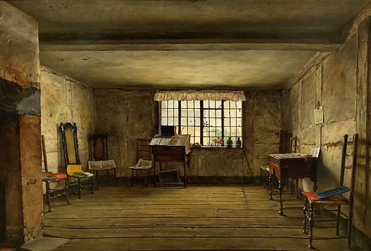 The Room in Which Shakespeare Was Born, 1853 - Henry Wallis