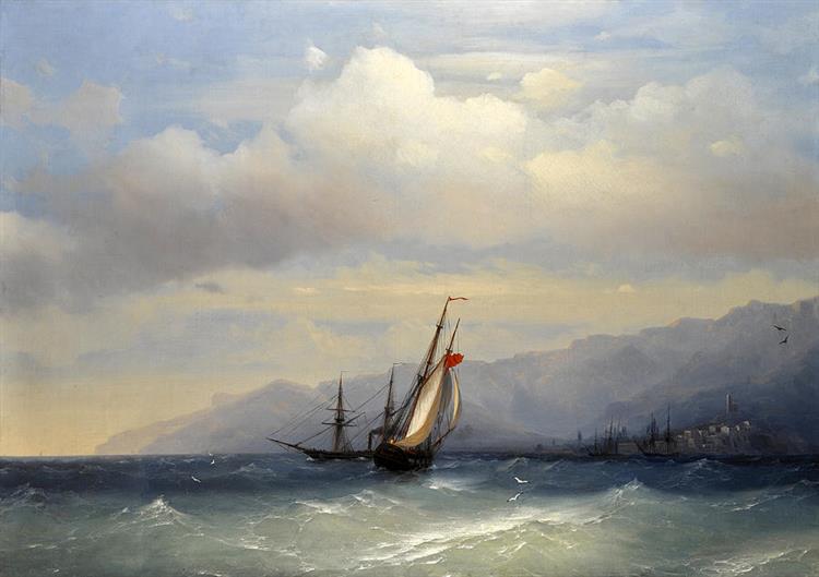 The Coast at Yalta - Ivan Konstantinovich Aivazovskii
