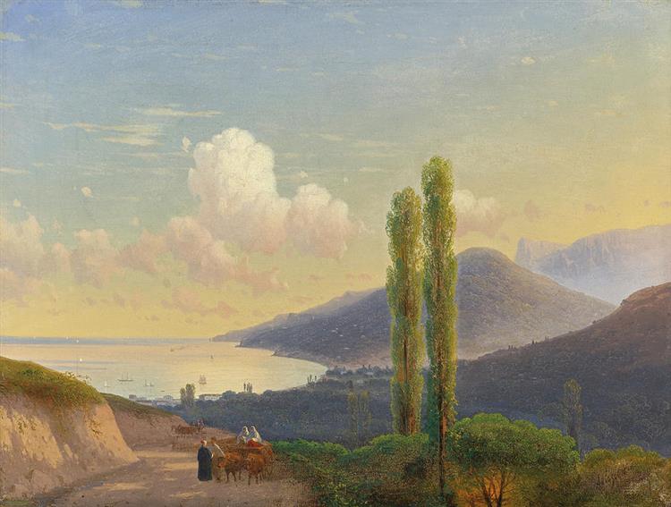 The Road to Gurzuf Crimea - Ivan Aivazovsky
