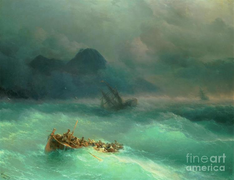 The Shipwreck, 1880 - Iván Aivazovski