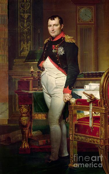 Napoleon Bonaparte in his Study at the Tuileries, 1812 - Жак-Луї Давід