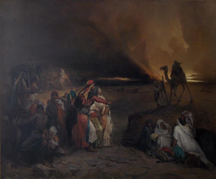 The Simoon, souvenir of Syria, 1847 - Jean-François Portaels
