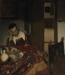 A maid asleep - Johannes Vermeer