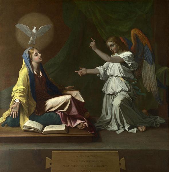 The Annunciation - Nicolas Poussin