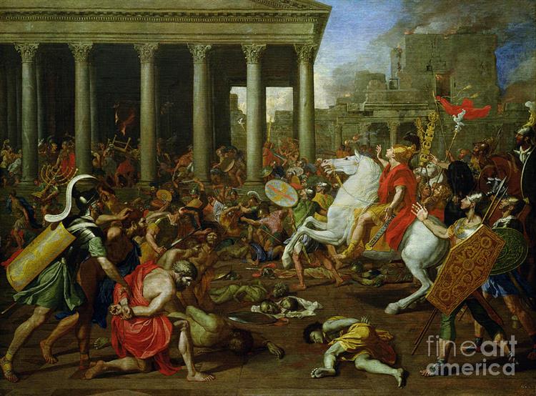The Destruction of the Temples in Jerusalem by Titus - Nicolas Poussin