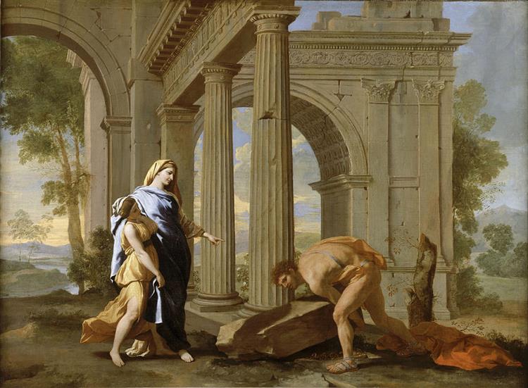 Theseus Finding His Fathers Sword - Nicolas Poussin
