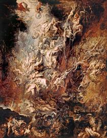 Der Höllensturz der Verdammten - Peter Paul Rubens