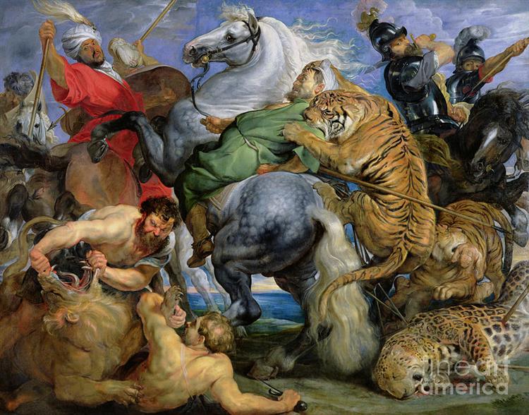 Tiger and Lion Hunting - Peter Paul Rubens