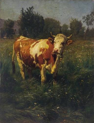 Grazing Cow - Rudolf Koller