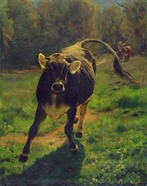 Runnnig Calf - Rudolf Koller