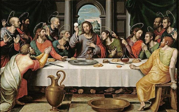The Last Supper, c.1560 - Хуан де Хуанес