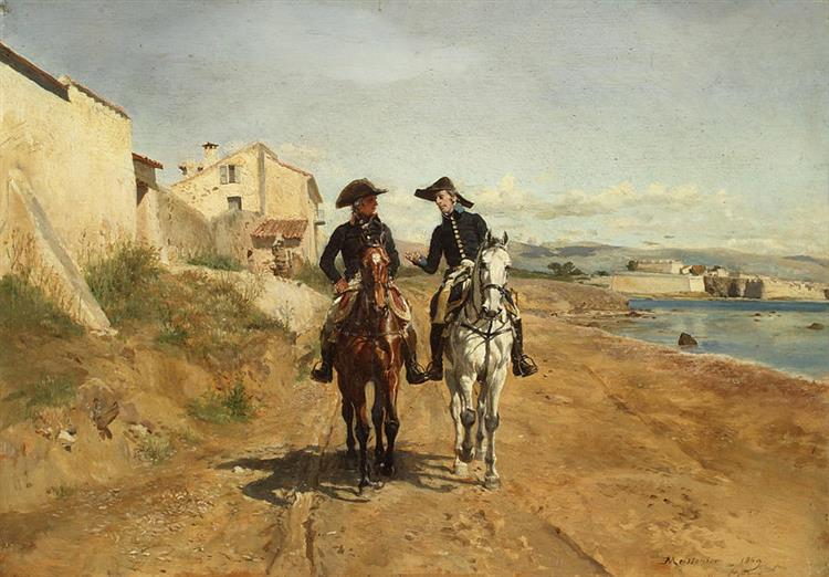 A General and His Aide De Camp - Ernest Meissonier