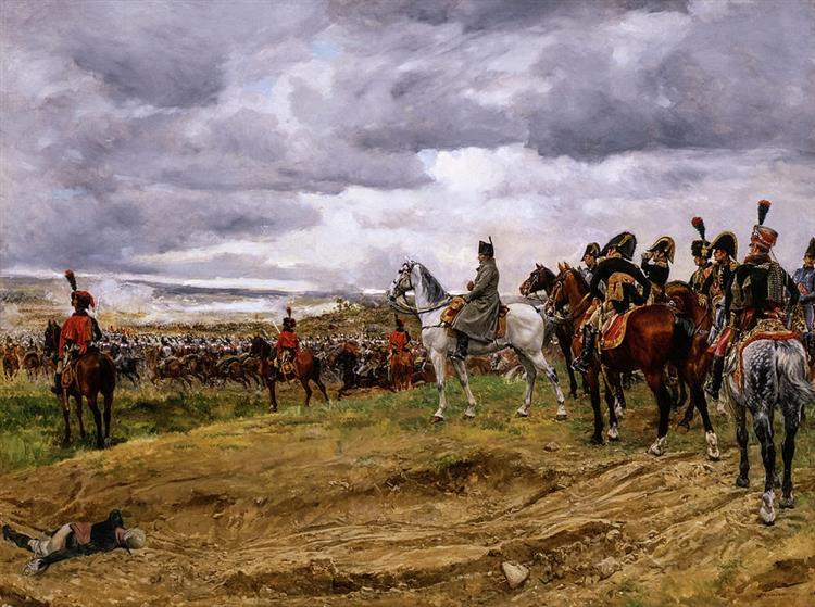 Napoleon at Jena - Ернест Месоньє