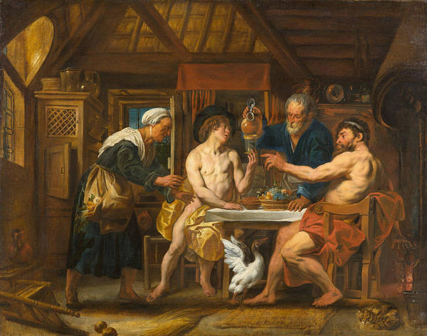 Jupiter and Mercury in the House of Philemon and Baucis - Jacob Jordaens