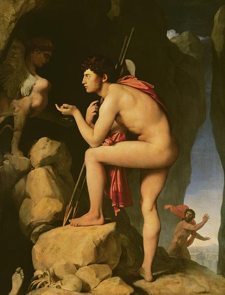 Oedipus and the Sphinx, 1808 - Jean Auguste Dominique Ingres