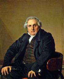 Portrait of French Journalist Louis-François Bertin - Жан Огюст Доминик Энгр