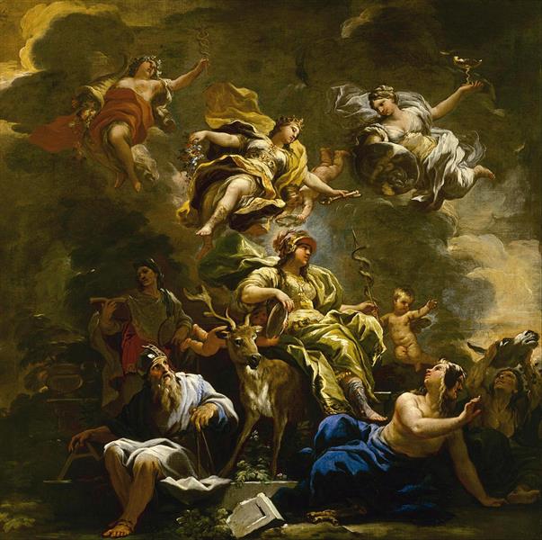 Allegory of Prudence, 1685 - 盧卡‧佐丹奴
