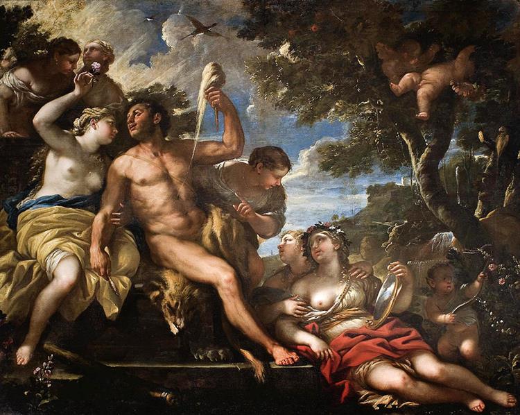 Hercules and Omphale - Luca Giordano