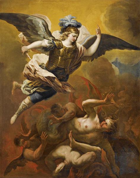 Saint Michael Defeating Satan - Luca Giordano