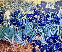 Impressionism 2, Iris. Study after Van Gogh - Mehram Sheikholeslami