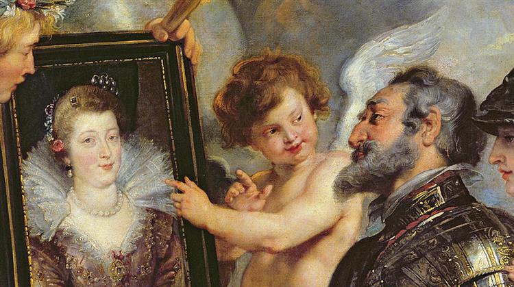 Henri IV Receiving the Portrait of Marie De Medici - Питер Пауль Рубенс