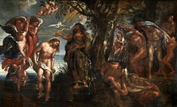 The Baptism of Christ - Pierre Paul Rubens