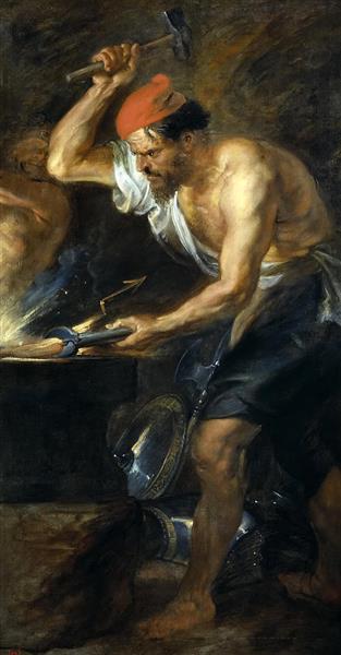 Vulcan Forges Jupiters Thunder - Peter Paul Rubens