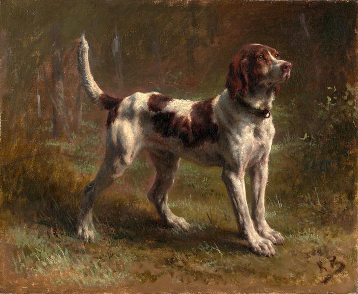 A Limier Briquet Hound, 1880 - Роза Бонер