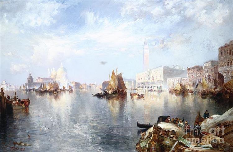 Venetian Grand Canal - Томас Моран