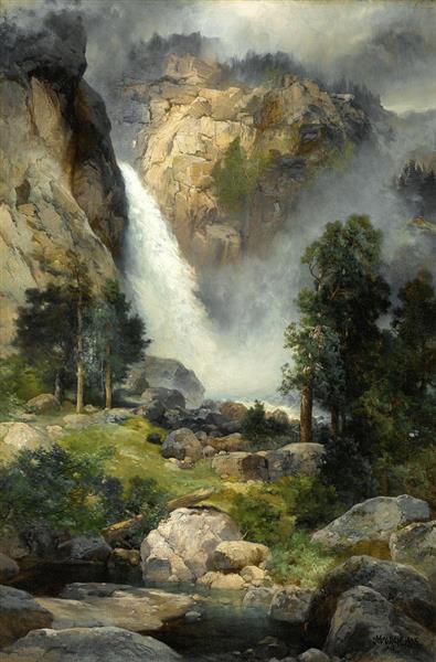 Cascade Falls, Yosemite, 1905 - Thomas Moran