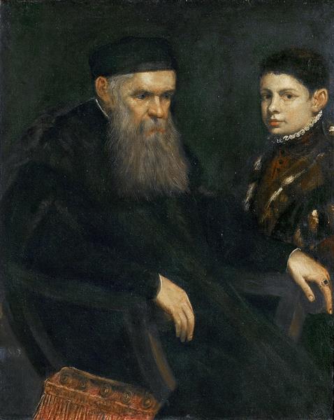 Old Man and a Boy - Tintoretto