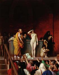 Vente d'esclaves à Rome - Jean-Léon Gérôme