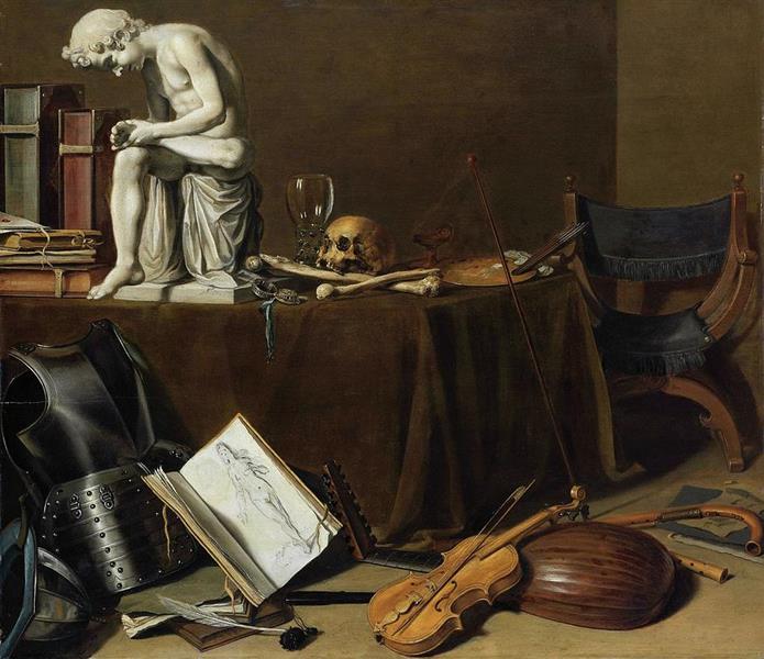 Vanitas Still Life With The Spinario, 1628 - Пітер Клас