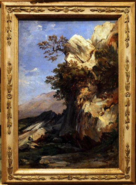 Study of rocks in Cava de' Tirreni, c.1820 - Габриеле Змарджасси