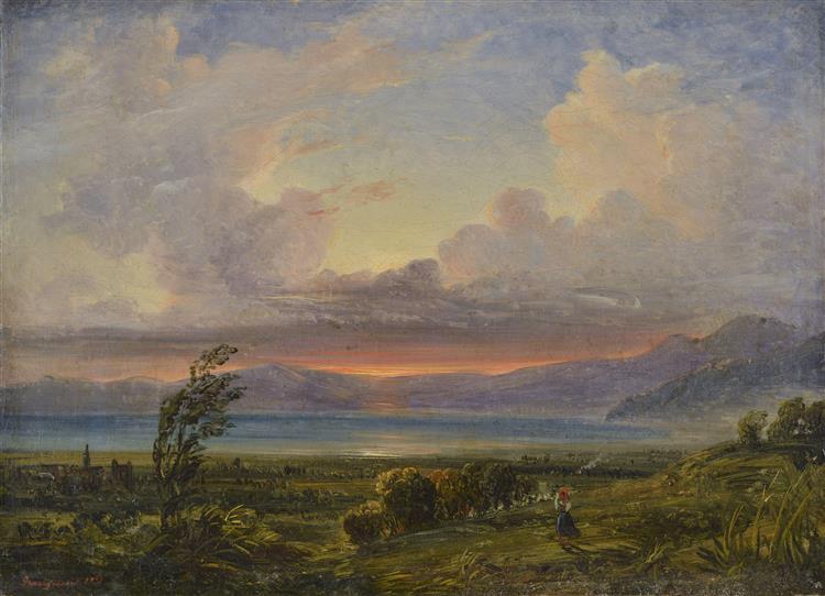 The gulf of Gaeta, 1846 - Габриеле Змарджасси