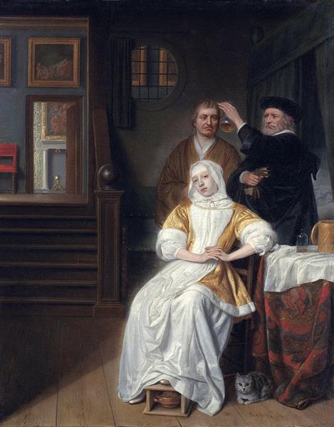 The Anemic Lady, 1670 - Samuel Dirksz van Hoogstraten