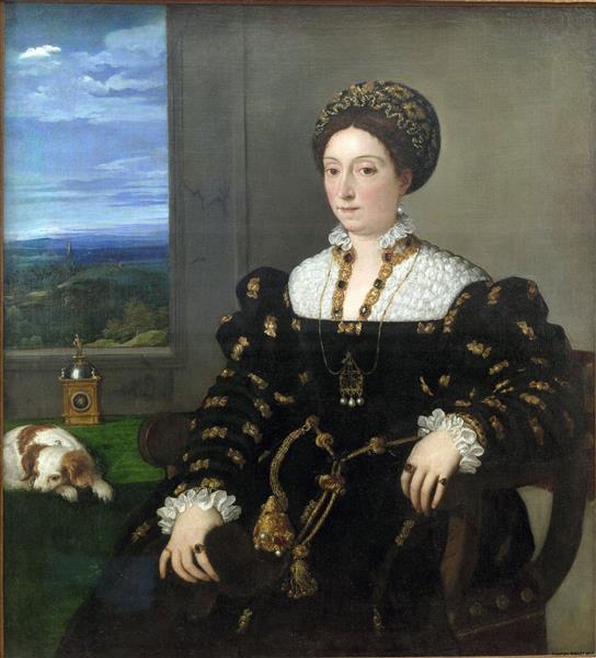 Portrait of Eleonora Gonzaga, 1538 - Тициан