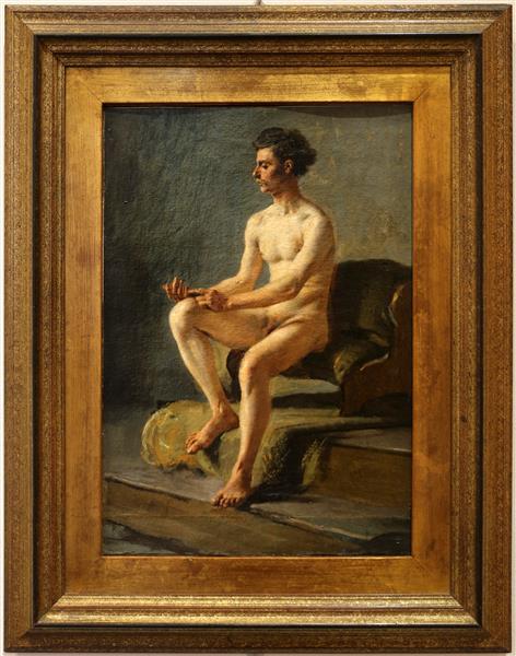 Academy nude, 1876 - Angelo Dall'Oca Bianca