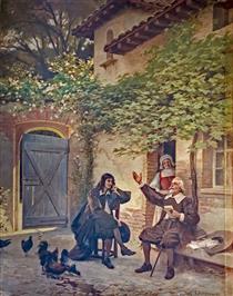 Molière and Godolin - Edouard Debat-Ponsan