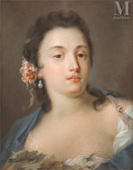 Portrait de femme en buste - Rosalba Carriera
