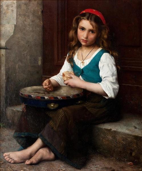 Jeune Paysanne Peasant Girl - Alfred Guillou