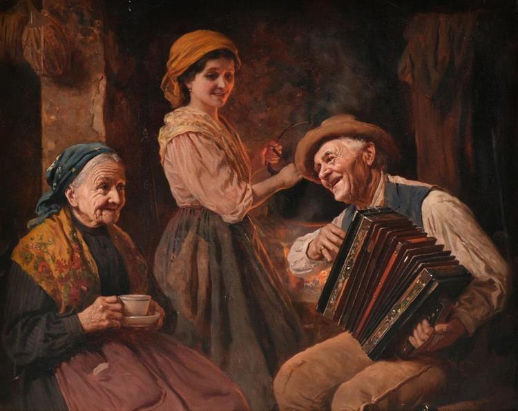 Il Nonno Suona la Fisarmonica per la Nonna - Antonio Zoppi