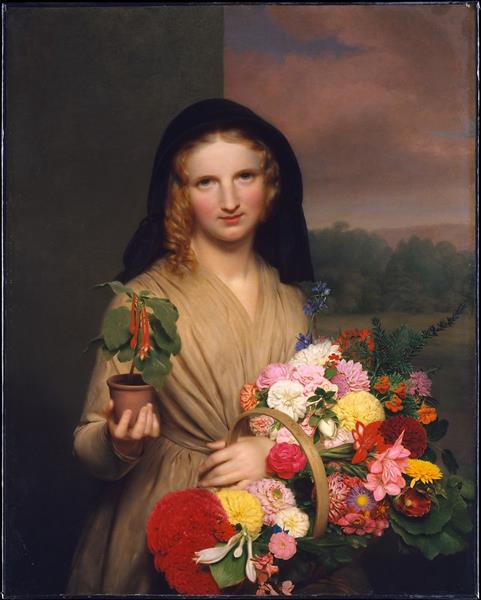 The Flower Girl - Charles Cromwell Ingham